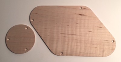 Replace PRS Plastic Guilford Flame Maple Electronics Backplate Made in USA