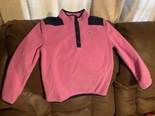 Vineyard Vines Girls Size M 12-14 Pink long sleeve Fleece Pullover Jacket