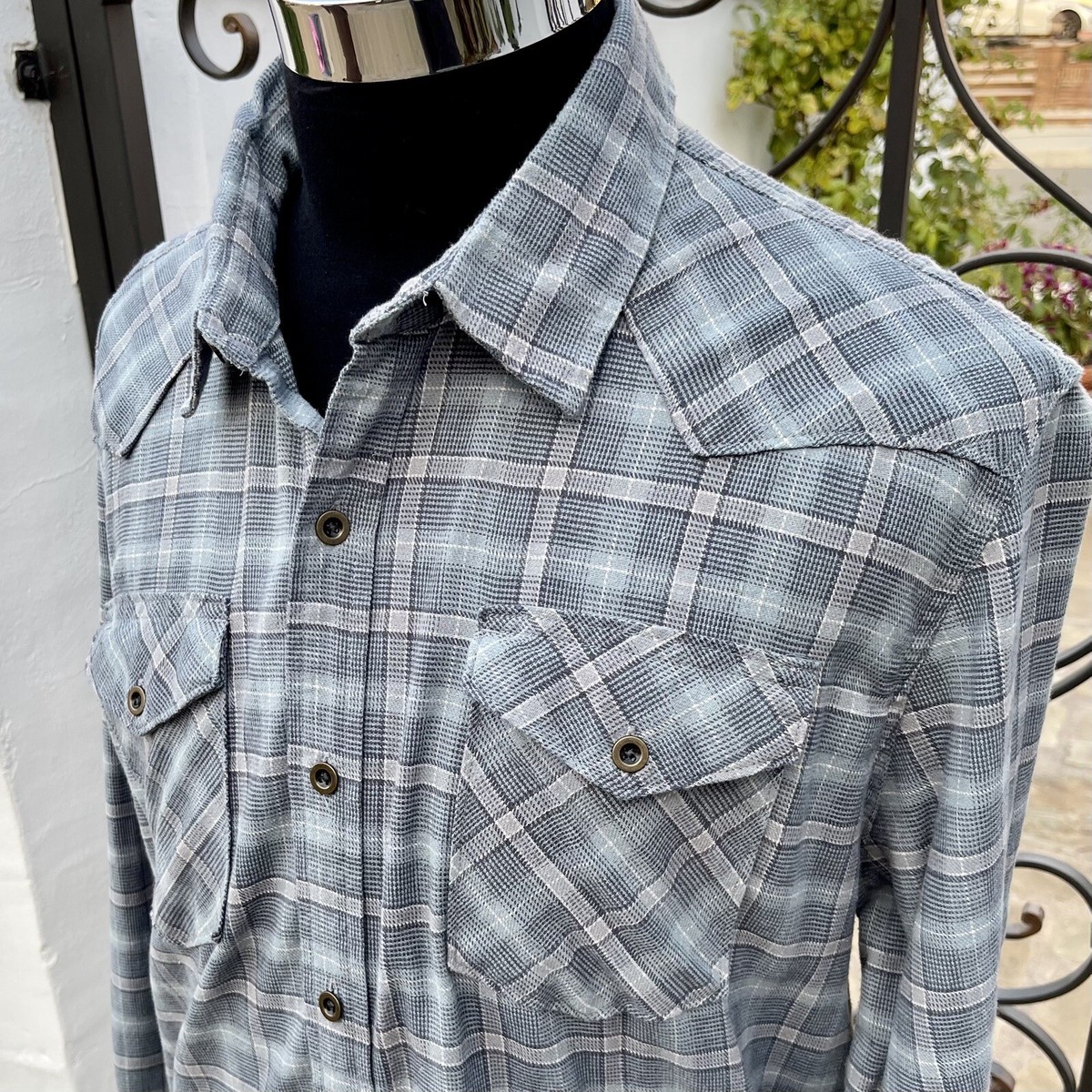 2 - Vintage Wrangler XL Men's Plaid Flannel Shirt Flex for Comfort