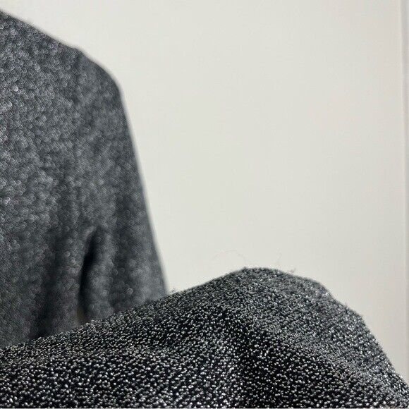 Babaton Mayne Dress Black Silver Sparkly Mini Lon… - image 8
