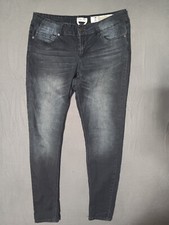 Indigo Rein Jeans Women's Size 11 Mid Rise Stretch Ankle Skinny Dark Blue 264