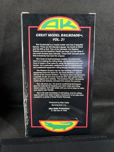 . AK GREAT MODEL RAILROADS VOLUME 21 ALLEN KELLER PRODUCTIONS VHS VIDEO LAYOUT - Picture 5 of 7