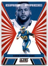 2021 Score #GF2 Aaron Donald Game Face Red Los Angeles Rams