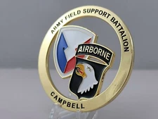 US Army Field Support Battalion Airborne AFSBn Campbell Challenge Coin 3"
