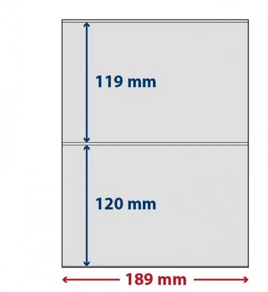 LINDNER-T freestyle S802204H 5 Folienhüllen mit 2 Einstecktaschen und Selbstkleb