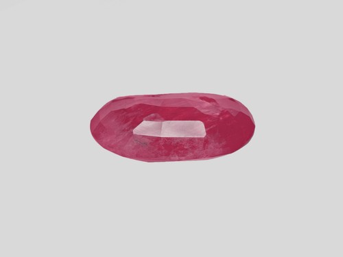 Rubino Birmania Certificato GRS 4,07 Cts Naturale Non Trattato Velluto Rosa Rosso Ovale - Foto 4 di 5