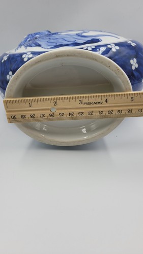 Chinoiserie Moon Flask Vase W/ Rabbit Double Handles 14" Tall Vintage - Picture 14 of 15