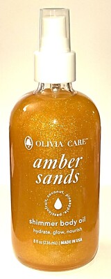 Olivia Care Amber Sands Shimmer Body Oil Hydrate, Glow & Nourish