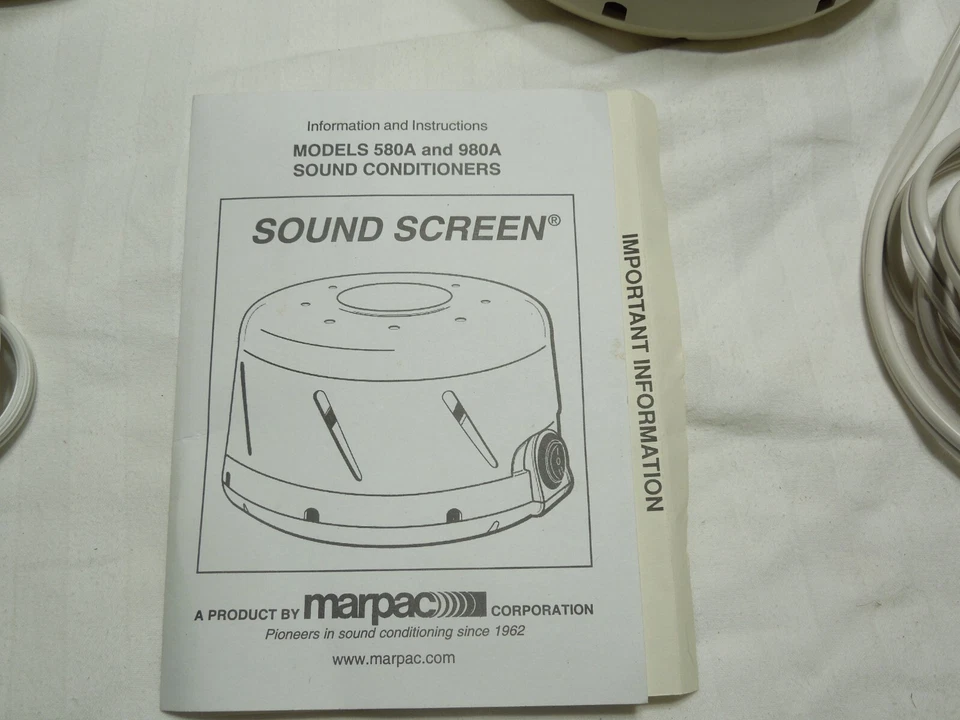 Sleep Mate 980A Marpac White Noise Ambient 2 Speed Sound Machine Tested & Works - Image 2 of 2