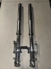 2002 - 2005 Kawasaki Zx12r Front Forks Suspension Set Pair STRAIGHT CHROME