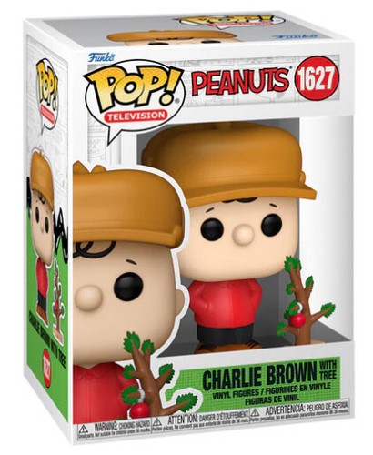 FUNKO POP ! TV PEANUTS - (1627) CHARLIE BROWN W/ THREE VINYL FIGURE HOLIDAY 9CM - Imagen 3 de 4