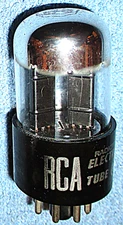 1 RCA 6SN7GTA Vacuum Tube - 1954 Vintage Chrome-Top Audio Twin Triode