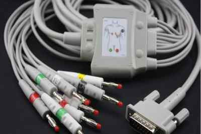 Philips M1770A 10-Lead Shielded EKG Cable,compatible 15 pins K1113B