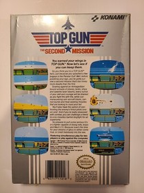 Top Gun: The Second Mission NES Nintendo 1989 Konami Game, Box, Manual, Cover