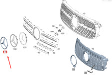 MERCEDES-BENZ GLB X247 K&uuml;hlergrill Mercedes Stern A0008173307