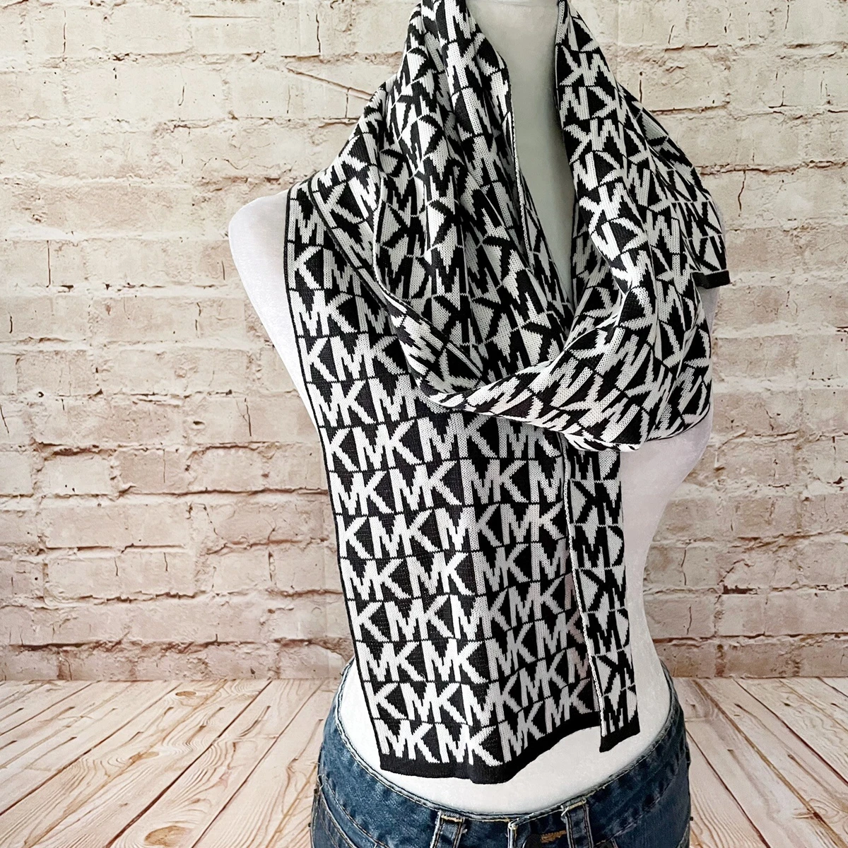 michael kors monogram scarf