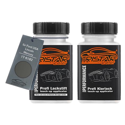 Autolack Lackstift für Ford USA Lincoln 1T 6182 Dark Titanium Metallic 2 x 50ml