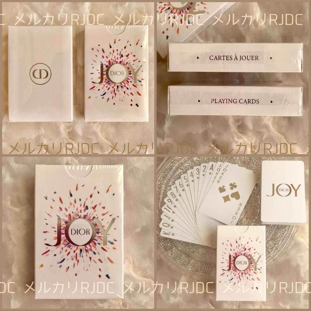 Christian Dior Playing Cards White Paper Unopened w/Gift bag