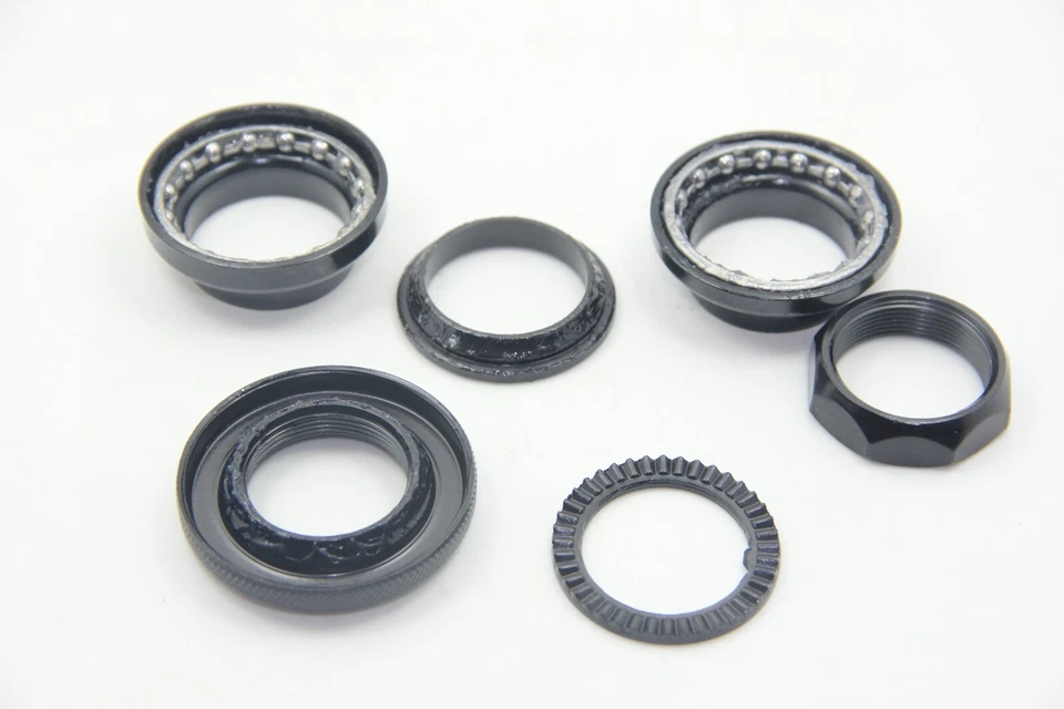 30mm Bicycle Headset Anti-skid Fit Threaded 1" Fork 22.2 Stem Fixie Black Y - Image 3 of 4