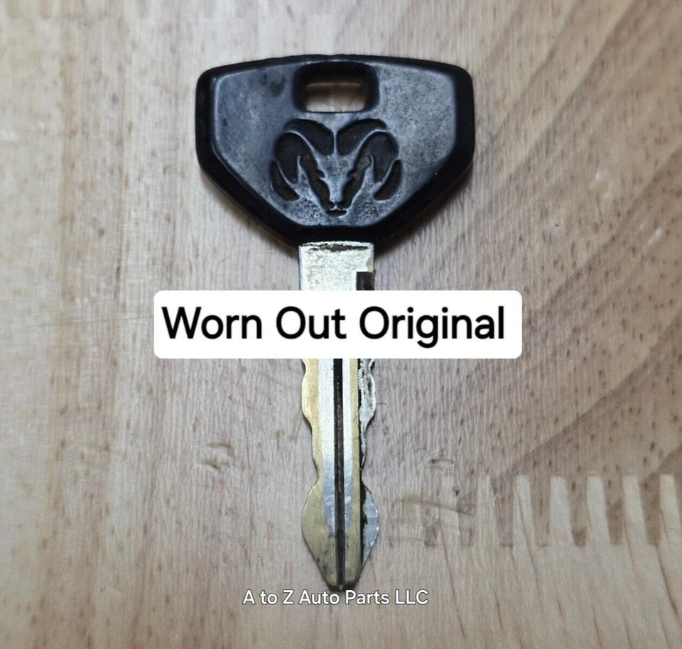 NEW 1994-2001 Dodge Ram, Dakota, Durango RAMs Head Logo KEY Blank, OEM Mopar Foto 3 de 4