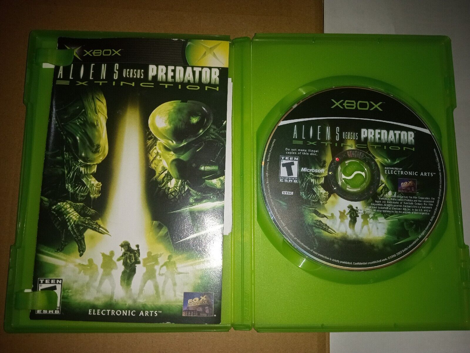 Alien Vs Predator Extinction - Original Xbox no manual Tested Fast