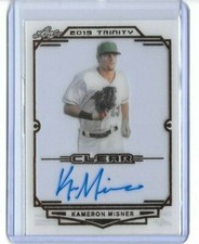 2019 Leaf Trinity KAMERON MISNER Clear Acetate Bronze Foil Auto RC Rays 