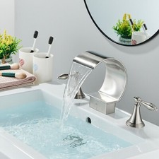 Bathroom Sink Faucet, Vibrant Brushed Nickel - New Open Box Special