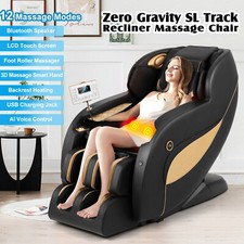 Full Body Zero Gravity Recline Massage Chair AI Voice SL-Track Heating Bluetooth