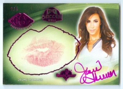 JAIME HAMMER ''PINK KISS AUTOGRAPH #2/5'' BENCHWARMER SOCCER 2014