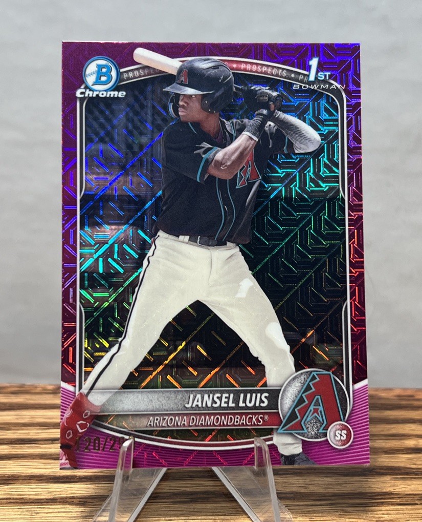 2025 Bowman #BCP-84 Jansel Luis Chrome Prospects Mojo Purple Refractor #/250