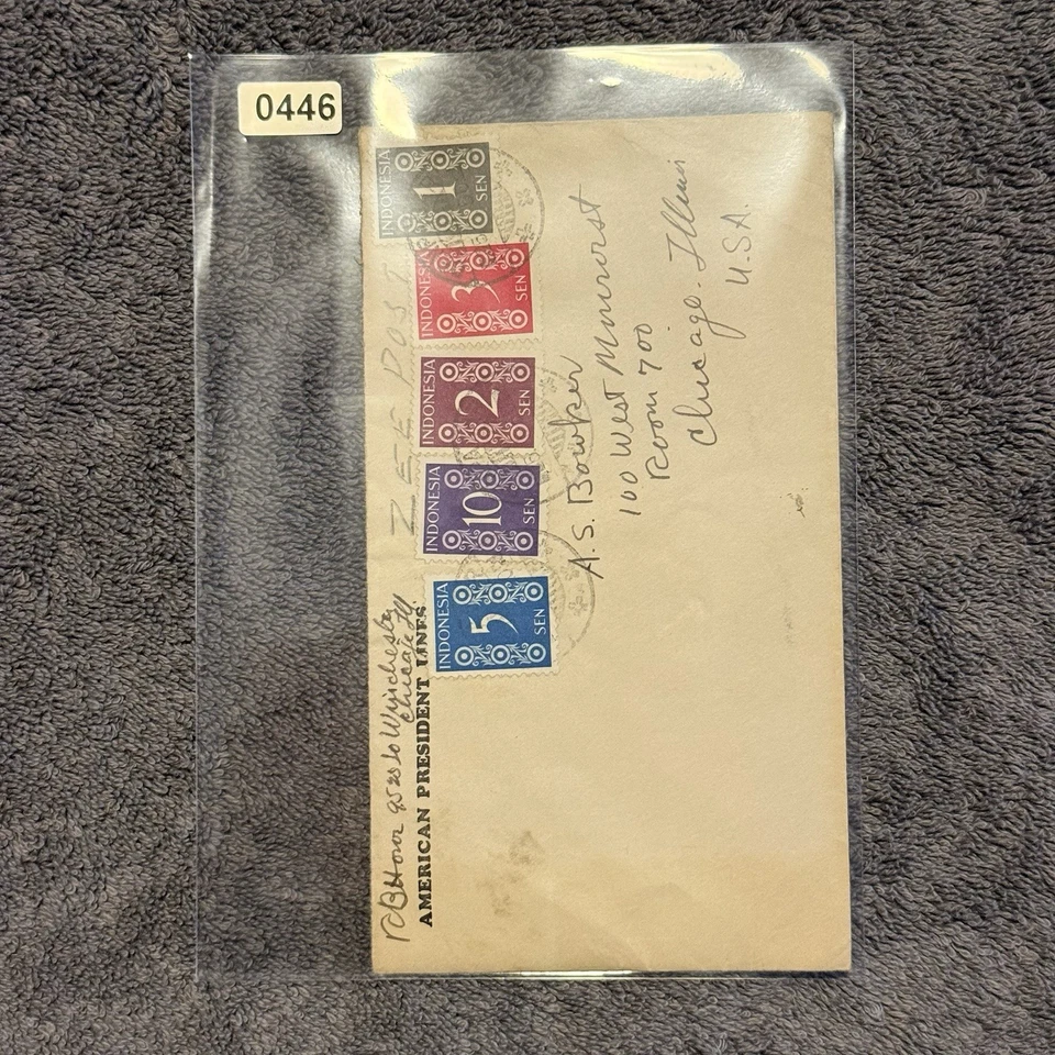 Cubierta de Indonesia a EE. UU. de los años 50, definiciones de los años 1-10, poste marítimo, esquina APL Foto 4 de 4