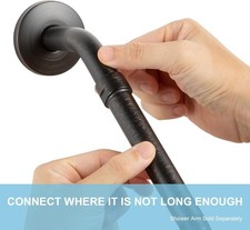 Shower Head Extension Arm, Oil Rubbed Bronze 6 in Shower Arm Extension Shower...