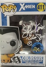 Brand New Funko Pop! X-Men Colossus Chrome Figure Autographed Comikaze Exclusive