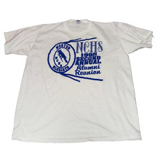 1995 NCHS Alumni Reunion Tee XL Single Stitch Norton Bluejays USA Made