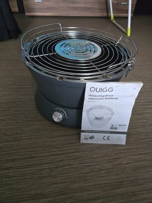 Quigg holzkohlegrill mit elektrischer Belüftung