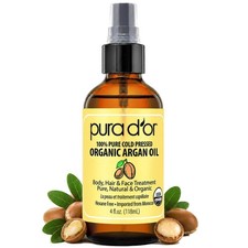PURA D'OR USDA Organic Moroccan Argan Oil  100 Pure Cold-Pressed Virgin