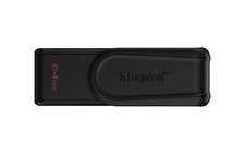 DataTraveler Exodia S Clé USB - 64Go - USB 3.2 Gen 1 - USB Type A - Noir/Noir...