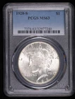 1928 S Peace Silver Dollar PCGS MS-63