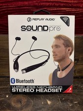 Replay Audio Sound Pro+ Wireless Neckband Stereo Headset (RPA-BTNWBK)