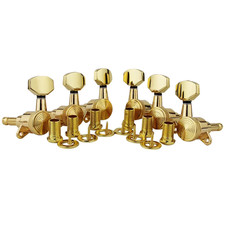 6Pcs 6R/6L/3R 3L Guitar Locking Tuners, 1:18 Lock String Tuning for Key Pegs Mac