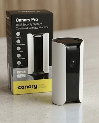 Canary Pro All-in-One HD Sicherheitskamera & Alarmanlage | Luftmonitor | Weiß