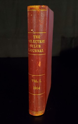#ad THE ELECTRIC CLUB JOURNAL Electrical Engineering Magazine Illustrated 1904 $63.75