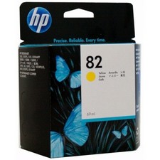 HP 82 C4913A Yellow Ink Cartridge DesignJet 500 510 800 - Genuine