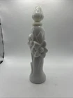 Avon Milk Glass Floral Bud Vase White 9” Tall Rare Vintage Full No Box