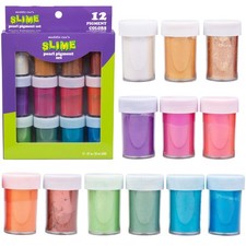 Maddie Rae's Slime Pearl Pigment - 12 Mica Colors - XL (6 Grams each Package)...