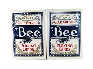 TWO NEW SEALED BEE CLUB SPECIAL CASINO CAMBRIC FINISH 2013