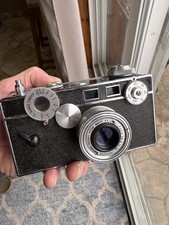 Argus C3  The Brick  35mm Film Camera For Parts, Film Door Latch And Case Damage