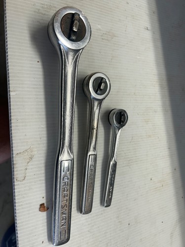 Craftsman three piece Ratchet set - RHFT Vintage- USA