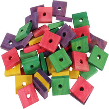 Wooden Blocks Bird Chewing Toy,Bird Bite Toys,Bird Parrot Wood Blocks Toys,20Pcs