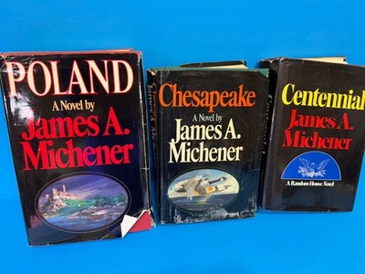 POLAND, Chesapeake, and Centennial by Michener, James A. ~ All Three